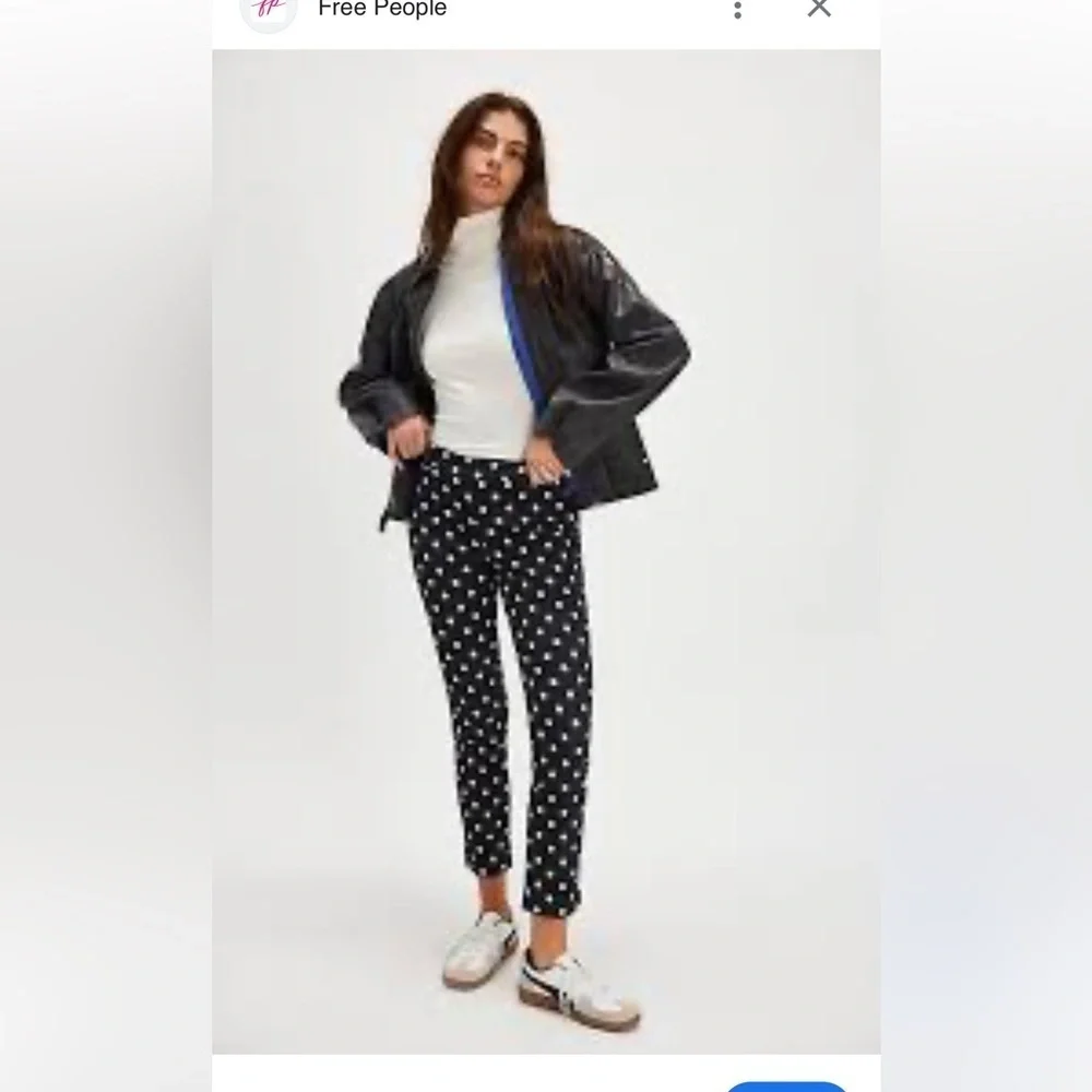 Free People Molly printed slim pants 8